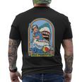 Stay Positive Shark Attack Comic Men's Crewneck Short Sleeve Back Print T-shirt