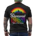 Stonewall 1969 Where Pride Began Lgbt Rainbow Men's Crewneck Short Sleeve Back Print T-shirt