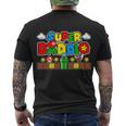 Super Daddio Dad Video Gamer Tshirt Men's Crewneck Short Sleeve Back Print T-shirt