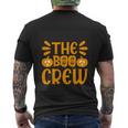 The Boo Crew Funny Halloween Quote Men's Crewneck Short Sleeve Back Print T-shirt