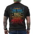 The Man Myth Legend 1982 Aged Perfectly 40Th Birthday Men's Crewneck Short Sleeve Back Print T-shirt