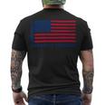 Trucker Truck Driver American Flag With Exhaust American Trucker Men's T-shirt Back Print