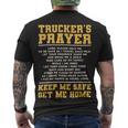 Trucker Truckers Prayer Truck Driving For A Trucker Men's T-shirt Back Print
