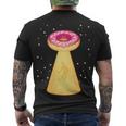 Ufo Donuts Men's Crewneck Short Sleeve Back Print T-shirt