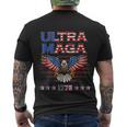 Ultra Mega Eagle 2022 Ultra Maga Tee American Flag Eagle Tshirt Men's Crewneck Short Sleeve Back Print T-shirt