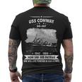 Uss Conway Dd Men's Crewneck Short Sleeve Back Print T-shirt