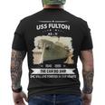 Uss Fulton As Men's Crewneck Short Sleeve Back Print T-shirt