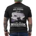 Uss Haddo Ssn Men's Crewneck Short Sleeve Back Print T-shirt