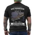 Uss Hancock Cva 19 Cv 19 Front Style Men's Crewneck Short Sleeve Back Print T-shirt