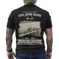 Uss John Hood Dd Men's Crewneck Short Sleeve Back Print T-shirt