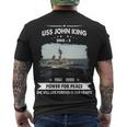 Uss John King Ddg Men's Crewneck Short Sleeve Back Print T-shirt