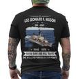 Uss Leonard F Mason Dd Men's Crewneck Short Sleeve Back Print T-shirt