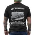 Uss Piedmont Ad Men's Crewneck Short Sleeve Back Print T-shirt