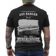 Uss Ranger Cv V2 Men's Crewneck Short Sleeve Back Print T-shirt