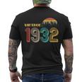 Vintage 1932 Sun Wilderness 90Th Birthday Men's Crewneck Short Sleeve Back Print T-shirt