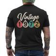Vintage 1972 50Th Birthday Retro Teardrop Design Men's Crewneck Short Sleeve Back Print T-shirt