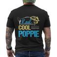 Vintage Reel Cool Poppie Fishing Daddy Men's Crewneck Short Sleeve Back Print T-shirt