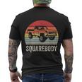 Vintage Retro Classic Square Body Squarebody Truck Tshirt Men's Crewneck Short Sleeve Back Print T-shirt