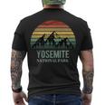 Vintage Retro Yosemite National Park Mountain California V2 Men's T-shirt Back Print
