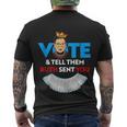 Vote Tell Them Ruth Sent You Dissent Rbg Vote V2 Men's Crewneck Short Sleeve Back Print T-shirt