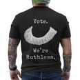 Vote Were Ruthless Rgb Feminist Pro Choice Men's Crewneck Short Sleeve Back Print T-shirt