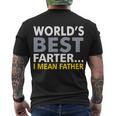 Worlds Best Farter I Mean Father V2 Men's Crewneck Short Sleeve Back Print T-shirt