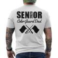 2023 Senior Color Guard Dad Flag Marching Band Parent Helper Men's T-shirt Back Print