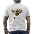 Autism Awareness Bee Kind Puzzle Pieces Tshirt Men's Crewneck Short Sleeve Back Print T-shirt