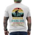 Mountain Biking Dad Like A Regular Dad But Cooler Men's Crewneck Short Sleeve Back Print T-shirt