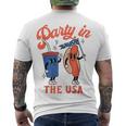 Party In The Usa Hot Dog Kids Fourth Of July Men's T-shirt Back Print