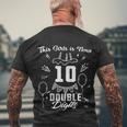 10Th Birthday Funny Gift Great Gift This Girl Is Now 10 Double Digits Cute Gift Men's Crewneck Short Sleeve Back Print T-shirt Gifts for Old Men