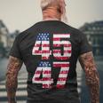 45 47 Trump 2024 Tshirt V2 Men's Crewneck Short Sleeve Back Print T-shirt Gifts for Old Men