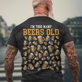 50 Years Old Birthday Im This Many Beers Old Drinking Men's T-shirt Back Print Gifts for Old Men