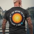 90Th Birthday Retro 90Th Trip Around The Sun What A Ride Men's T-shirt Back Print Gifts for Old Men