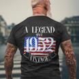 A Legend Since 1952 Vintage Usa Flag 70Th Birthday Tshirt Men's Crewneck Short Sleeve Back Print T-shirt Gifts for Old Men