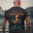 After God Made Me He Said Tada Funny Chicken Outfits Men's Crewneck Short Sleeve Back Print T-shirt Gifts for Old Men
