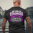 Allergic Oesophagitis Awareness Ribbon For Eoe Patients Men's Back Print T-shirt Gifts for Old Men