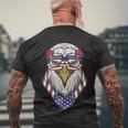 American Bald Eagle Mullet 4Th Of July Funny Usa Patriotic Gift V3 Men's Crewneck Short Sleeve Back Print T-shirt Gifts for Old Men