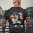 American Bald Eagle Mullet 4Th Of July Funny Usa Patriotic Meaningful Gift Men's Crewneck Short Sleeve Back Print T-shirt Gifts for Old Men