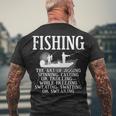 Art Of Fishing Men's Crewneck Short Sleeve Back Print T-shirt Gifts for Old Men