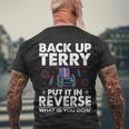 Back Up Terry Put It In Reverse Firework Funny 4Th Of July V2 Men's Crewneck Short Sleeve Back Print T-shirt Gifts for Old Men