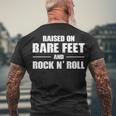 Bare Feet & Rock N Roll Men's Crewneck Short Sleeve Back Print T-shirt Gifts for Old Men