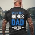 Best Effin Bonus Dad Ever Men's Crewneck Short Sleeve Back Print T-shirt Gifts for Old Men