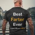 Best Farter Ever Oops I Meant Father Fathers Day Men's Crewneck Short Sleeve Back Print T-shirt Gifts for Old Men