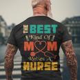 The Best Kind Of Mom Raises Nurse Men's T-shirt Back Print Gifts for Old Men