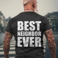 Best Neighbor Men's Crewneck Short Sleeve Back Print T-shirt Gifts for Old Men