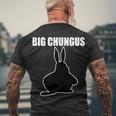 Big Chungus Funny Meme Men's Crewneck Short Sleeve Back Print T-shirt Gifts for Old Men