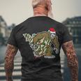 Bigfoot Stole Christmas Tshirt Men's Crewneck Short Sleeve Back Print T-shirt Gifts for Old Men