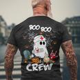 Boo Boo Crew Ghost Nurse Retro Halloween 2022 Nursing Rn Men's T-shirt Back Print Gifts for Old Men