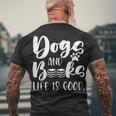 Book Lovers Reading Lovers Dogs Books And Dogs Men's T-shirt Back Print Gifts for Old Men